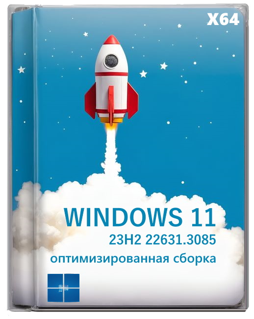 Виндовс 11 оптимизированная 2024 сборка 23H2 - 22631.3085 на Русском
